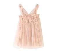 Generisch Vestito da principessa per bambini, tutù per compleanno, estivo, da spiaggia, per bambini, a strati in pizzo, senza maniche, senza maniche, per la spiaggia, per feste, casual, da ragazza