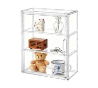 Generisch Vetrina per bambole, in acrilico, con porta magnetica, scaffale rimovibile, per action figure, bambole, gioielli, giocattoli, casa, ufficio, scuola, Terzo piano, Siehe Beschreibung, Vedi