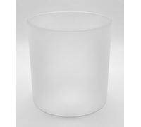 Generisch Vetro di ricambio 80 mm x 80 mm per lampade a gas, bianco opaco
