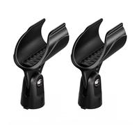 Generisch WA371 - Set di 2 morsetti per microfono Shure SLXD SLXD2 SM58 BETA58A BETA87, diametro 35 mm