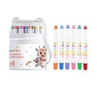 Generisch Washable Twistable Crayons - Smooth Coloring Crayons Set Large Pack with Safe Design for Kids Use, Crayon Set with Children Art, Kids Coloring Supplies with Easy Grip Feature