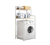 Generisch Washing Machine Rack 60 cm di larghezza, Easy Assembly Multipurpose Storage Shelf, No Drilling Required, Perfect for Bathroom or Laundry Room, White