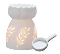 Generisch Wax Melt Warmer Candle - Bruciatore di per candele con design a cavo bianco, caldo Burner Melt Wax Cube Melter, ideale come regalo per matrimoni, spa e aromaterapia