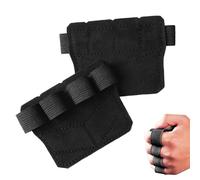 Generisch Weight Lifting Gloves - Elastated Strength Training Equipment | Half Finger Exercise Calisthenics, Cycling Climbing Grips, Ergonomics Training Rubber Gym Grips Pads for Palm Protection