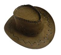 Generisch Wildwild - Cappello da cowboy, modellabile con tesa larga, amore all'orizzonte, caffè, Taglia unica