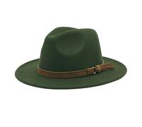 Generisch Windfall cappello da uomo e donna in stile con tesa larga e fibbia in chiffon sciarpa, Ag., Taglia unica