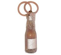 Generisch Wine Bottle Tote - Bling Rhinestone Mesh Pouch, Portable Champagne Carrying Bags, Reusable Resin Handle Holder, Decorative Dinner Party Storage Sleeves| for Wedding Celebration Travelers