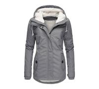 Generisch Winterparka - Giacca invernale da donna con cappuccio, calda, media lunghezza, trapuntata, foderata, parka invernale, spessa, taglie grandi, in pile, per le mezze stagioni, softshell, O
