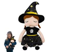 Generisch Witch Doll - Cute Garden Witch - Figures Festive Soft Game for Home Halloween Kids Desk Shelf Playtime Travel Decoration Indoor