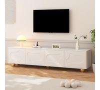 Generisch Wolkenform - Mobile TV da 180 cm, per TV da 75", 60 kg, colore: bianco