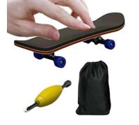 Generisch Wood Fingerboard Pro Maple Deck with Fully Enclosed Bearings, Anti Slip PU Grip Mat, High Performance Fingertip Game, Desktop Fidget Toy for Students & Teens | for Boys