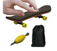 Generisch Wood Fingerboard Pro Maple Deck with Fully Enclosed Bearings, Anti Slip PU Grip Mat, High Performance Fingertip Game, Desktop Fidget Toy for Students & Teens | for Boys