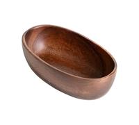Generisch Wooden Snack Bowl, Boat-Shaped Bowl, Wood Serving Platter Tray - For Nuts Snack Sandwich Bread Fruit Appetizers Salce Candy Desserts Condiments