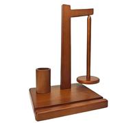 Generisch Wooden Yarn Holder for Crocheting & Knitting with Phone Stand, Magnetic Yarn Ball Spinner, Crochet Hook Storage, Wooden Yarn Spool Rack, ideale come regalo per appassionati di artigianato (1