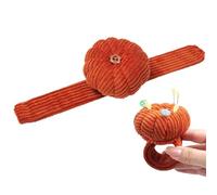 Generisch Wrist Pin Holder - Fabric, 22 cm Pumpkin-Shaped, High Temp Resistant Pin Needle Cushion | Innovative Pop Wrist Strap for Secure Sewing Needle Storage and Easy Access