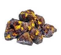Generisch Yooperlite Stone Natural Rough Flame for Tumbling Decor (0,4 pounds) Vaso in gres (Grey, B)
