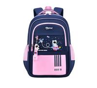 Generisch Zaini per bambini, zaino per la scuola, idrogeno leggero con più scomparti, simpatico design cartoni animati per ragazzi e ragazze, Colore: rosa., Taglia unica