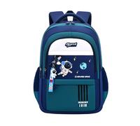 Generisch Zaini per bambini, zaino per la scuola, idrogeno leggero con più scomparti, simpatico design cartoni animati per ragazzi e ragazze, Verde scuro, Taglia unica