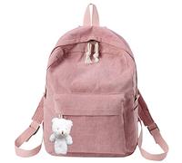 Generisch Zaino a tracolla casual, per studenti, donne, giovani, semplice, stile militare, impermeabile, Colore: rosa., Einheitsgröße, Zaino da viaggio