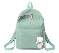Generisch Zaino a tracolla casual, per studenti, donne, giovani, semplice, stile militare, impermeabile, verde, Einheitsgröße, Zaino da viaggio