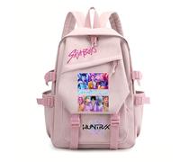 Generisch Zaino anime per ragazze e ragazzi - KPop Demon Hunters per la scuola, comodo e adatto all'uso quotidiano, Rosa-8, 17Inch