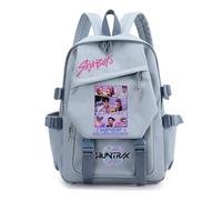 Generisch Zaino anime per ragazze e ragazzi - KPop Demon Hunters per la scuola, comodo e adatto all'uso quotidiano, Blu 7., 17Inch