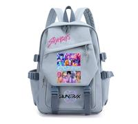 Generisch Zaino anime per ragazze e ragazzi - KPop Demon Hunters per la scuola, comodo e adatto all'uso quotidiano, Blu 8., 17Inch