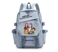 Generisch Zaino anime per ragazze e ragazzi - KPop Demon Hunters per la scuola, comodo e adatto all'uso quotidiano, Blu 5., 17Inch
