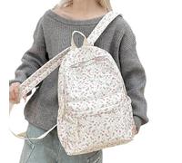 Generisch Zaino floreale | Grande borsa per la scuola in tela per ragazze - Borsa quotidiana per cosmetici bottiglia d'acqua da viaggio libri utensili da scrittura pendolari studenti donne e, a, Siehe
