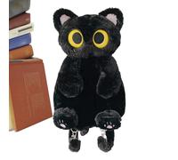 Generisch Zaino in peluche - Design simpatico gatto, morbido per libri per bambini, facile da trasportare, borsa per la scuola dei cartoni animati, ideale per la scuola materna, asilo