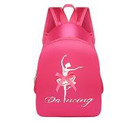 Generisch Zaino per bambini, alla moda, per la scuola, principessa latina, leggero, spazioso, robusto, ideale per la scuola di danza e la vita quotidiana, per ragazze, rosa intenso, Einheitsgröße