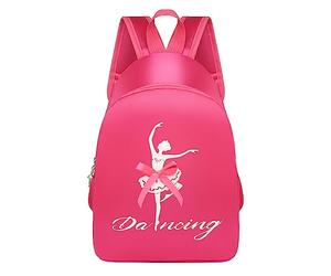 Generisch Zaino per bambini, alla moda, per la scuola, principessa latina, leggero, spazioso, robusto, ideale per la scuola di danza e la vita quotidiana, per ragazze, rosa intenso, Einheitsgröße