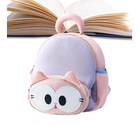 Generisch Zaino per bambini con gatto per bambini, zaino prescolare per gatti, zaino per bambini, Lilla, Siehe Beschreibung
