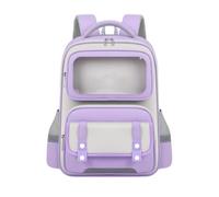 Generisch Zaino per bambini di alta qualità con grande scomparto principale, ideale per la scuola e il tempo libero, strisce riflettenti, sistema di trasporto ergonomico, zaino da viaggio in nylon
