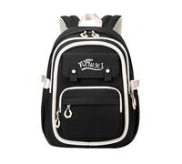 Generisch Zaino per bambini, grande capacità, zaino per la scuola con più scomparti, impermeabile, durevole, per la scuola quotidiana, Nero , Einheitsgröße, Zaino duffel