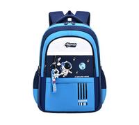 Generisch Zaino per bambini per ragazzi e ragazze, leggero, con diversi scomparti, design carino dei cartoni animati, per ragazzi e ragazze, ideale per la scuola e la vita quotidiana, Celeste., Taglia