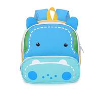 Generisch Zaino per la scuola per bambini con simpatica stampa di animali, resistente e leggero, dotato di comode spallacci, ideale per l'uso quotidiano (Sky Blue-8, taglia unica)