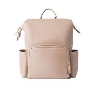 Generisch Zaino per pannolini in pelle, elegante borsa per pannolini per mamma con grande capacità, impermeabile in poliuretano, per accessori per bambini, borsa multifunzione in viaggio,