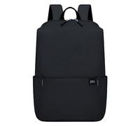 Generisch Zaino studentesco 2025, modello alla moda, semplice tinta unita, leggera, comoda tracolla da viaggio, zaino di grande capacità zaini per le donne, Nero , Taglia unica