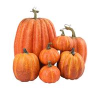 Generisch Zucche artificiali da decorare, decorazione di zucche artificiali, diverse misure, decorazioni di , artificiale, decorazioni autunnali di color arancione, Kuns