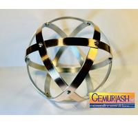 Genesa Crystal 13 cm alluminio naturale argento con lamina di rame profilo 1 cm