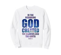 Genesis 1:1 in The Beginning God Created - Universe Graphic Felpa
