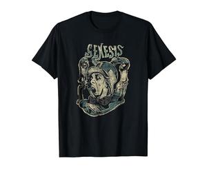 Genesis Cappellaio Matto Distressed Maglietta, Uomo, Nero, XXL