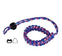 Genesis Gear Cinturino da polso Paracord per fotocamera blu/rosso/bianco