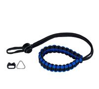 Genesis Gear Cinturino da polso Paracord per fotocamera nero/blu
