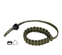 Genesis Gear Cinturino da polso Paracord per fotocamera verde militare