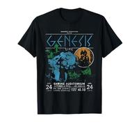 Genesis Live 1975 Auditorium del Santuario di Los Angeles 4 Colori Maglietta