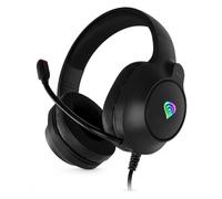 Genesis Neon 213 RGB Gaming Headset Nero - Cuffie da gioco senza fili con microfono, driver da 50 mm, illuminazione RGB, memory foam