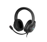 Genesis Neon 213 RGB Gaming Headset Nero - Cuffie da gioco senza fili con microfono, driver da 50 mm, illuminazione RGB, memory foam