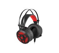 GENESIS Neon 360 Auricolare Cablato A Padiglione Gaming Nero, Rosso
